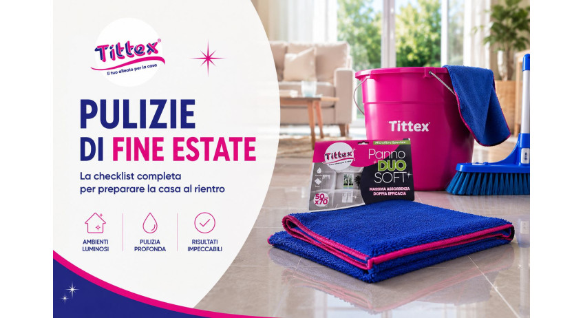 Pulizie di fine estate: la checklist completa per preparare la casa al rientro | Tittex